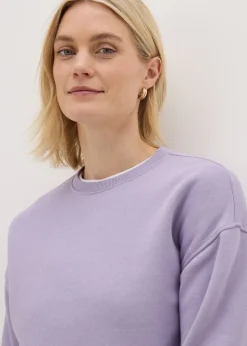 Lilac Cropped Sweatshirt