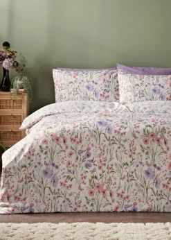 Lilac Flowers Duvet Set.