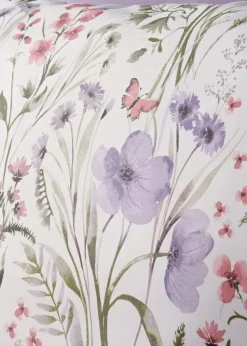Lilac Flowers Duvet Set.