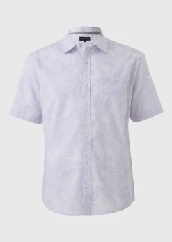Lilac Hawaiian Print Shirt