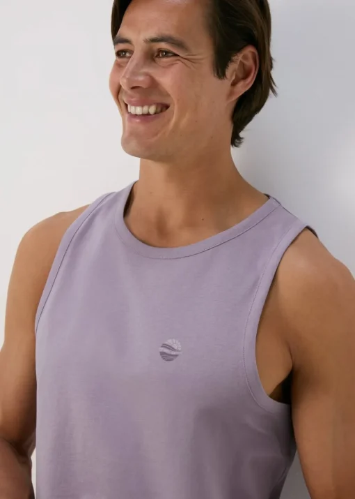 Lilac  Jersey Ringer Vest