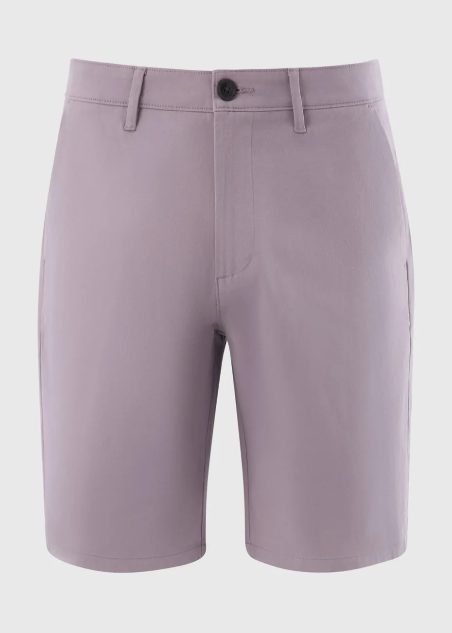 Lilac Straight Fit Chino Shorts