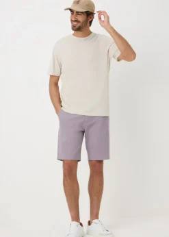 Lilac Straight Fit Chino Shorts