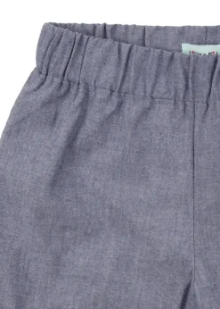 Lilly & Sid Blue Busy Bee Applique Shorts (24 Months- 8 Years)