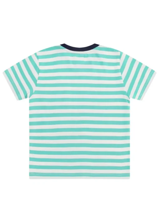Lilly & Sid Green Sail The Seas Slogan T Shirt (0-8 Years)