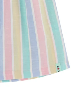 Lilly & Sid Multicoloured Lilly & Deckchair Stripe Print Dress (0-8 Years)