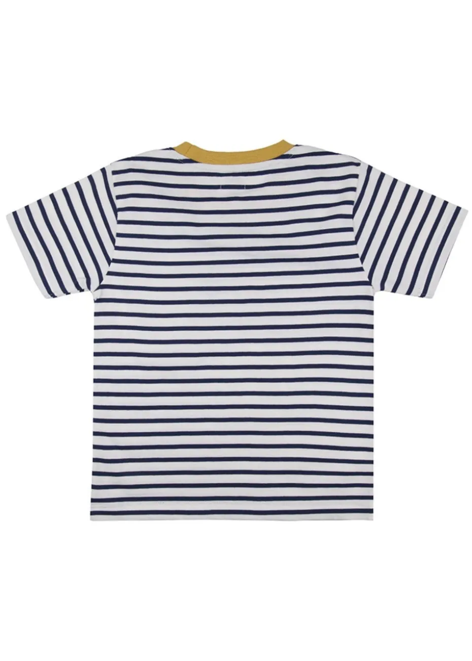 Lilly & Sid Multicoloured Dinosaur & Stripe Print Top 2 Pack (0-8 Years)