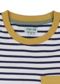 Lilly & Sid Multicoloured Dinosaur & Stripe Print Top 2 Pack (0-8 Years)