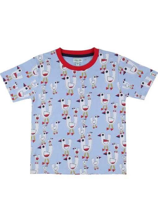 Lilly & Sid Multicoloured Seagull & Stripe Print Top 2 Pack (0-8 Years)