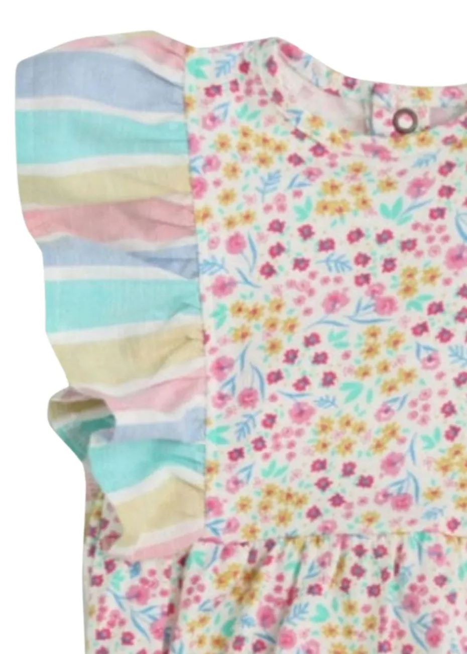 Lilly & Sid Multicoloured Mini Floral Print Romper (0-12 Months)