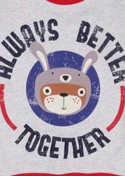 Lilly & Sid Multicoloured Always Better Together Slogan Print Sweatshirt (0-8 Years)