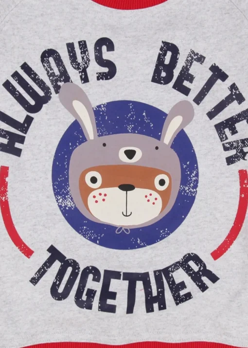 Lilly & Sid Multicoloured Always Better Together Slogan Print Sweatshirt (0-8 Years)