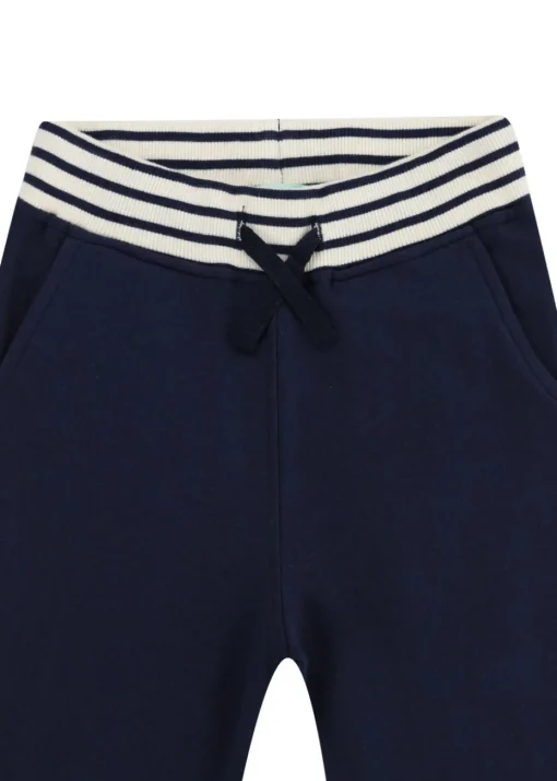 Lilly & Sid Navy Dinosaur Applique Joggers (6 Months- 8 Years)