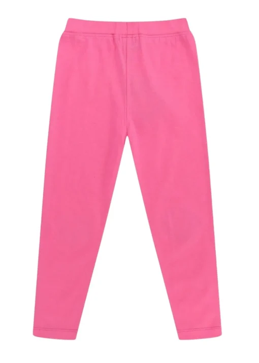 Lilly & Sid Pink Lilly Applique & Stripe Print Leggings 2 pack (24 Months- 8 Years)