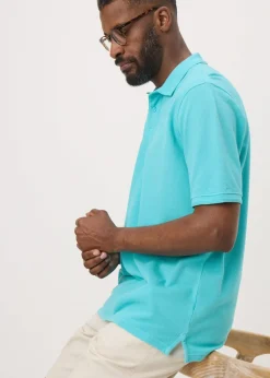 Lincoln Blue Washed Polo Shirt