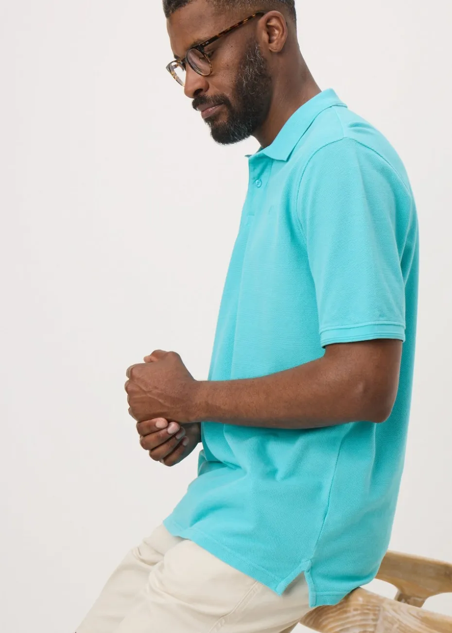 Lincoln Blue Washed Polo Shirt