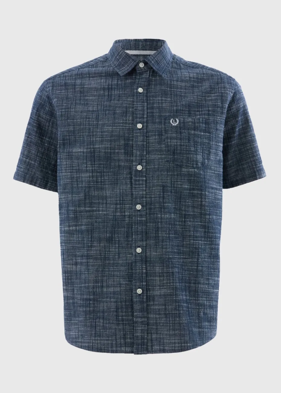 Lincoln Navy Slub Shirt