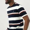 Lincoln Navy Stripe Design T-Shirt