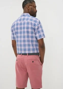 Lincoln Pink Belted Chino Shorts