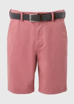 Lincoln Pink Belted Chino Shorts