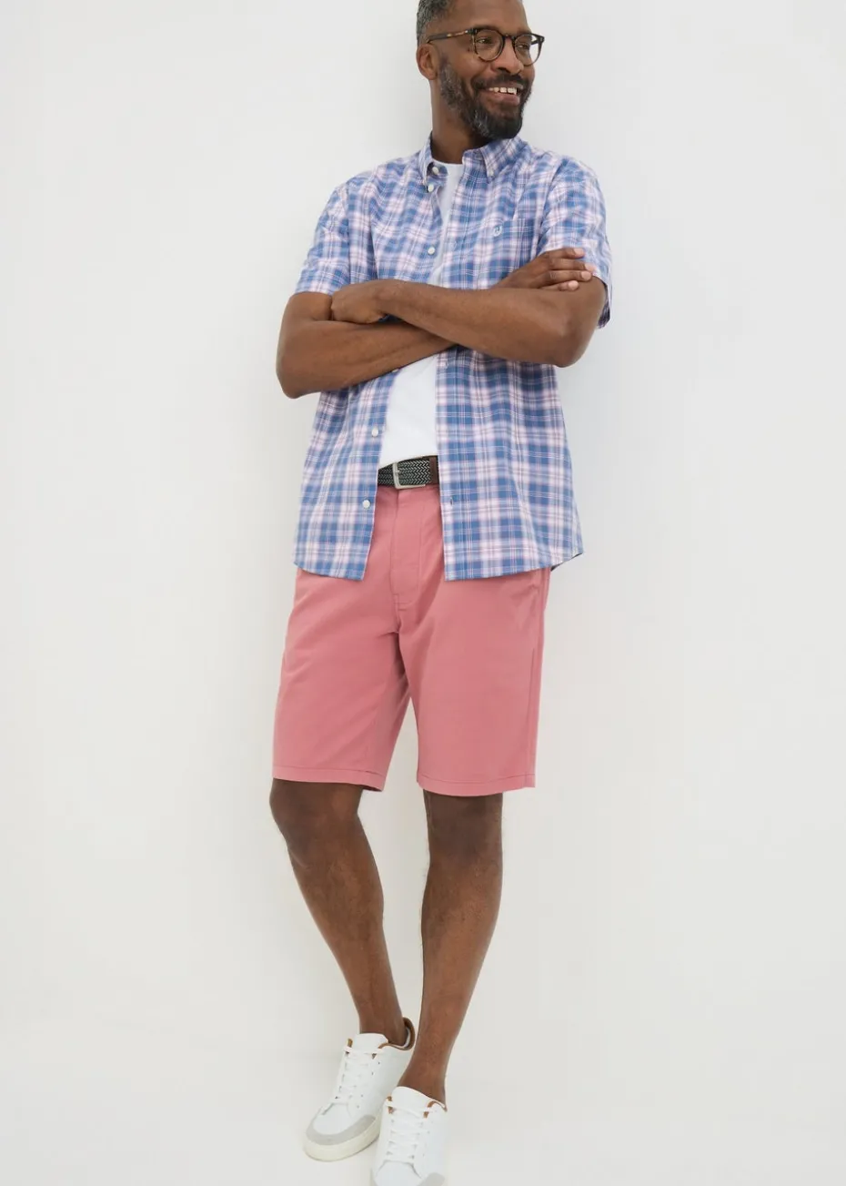 Lincoln Pink Belted Chino Shorts