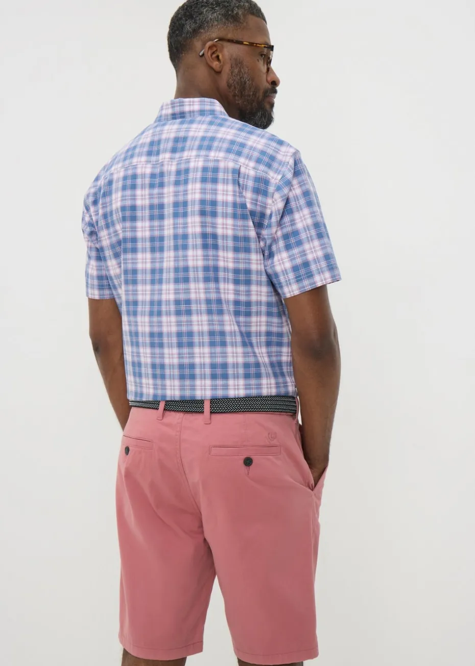 Lincoln Pink Belted Chino Shorts