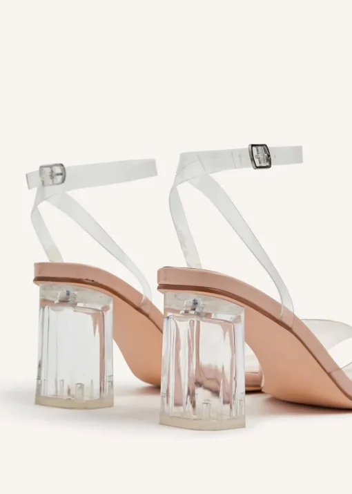 Linzi Cindy Sand Perspex Sandal