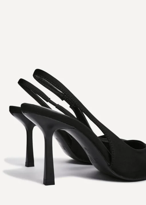 Linzi Dash Black Scuba Court Heel