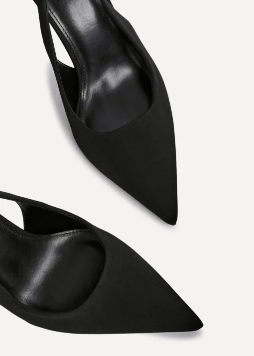 Linzi Dash Black Scuba Court Heel