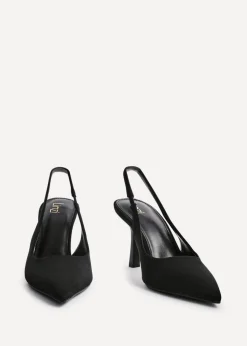 Linzi Dash Black Scuba Court Heel