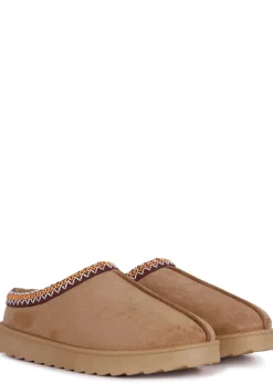 Linzi Tammy Chestnut Suede Slipper