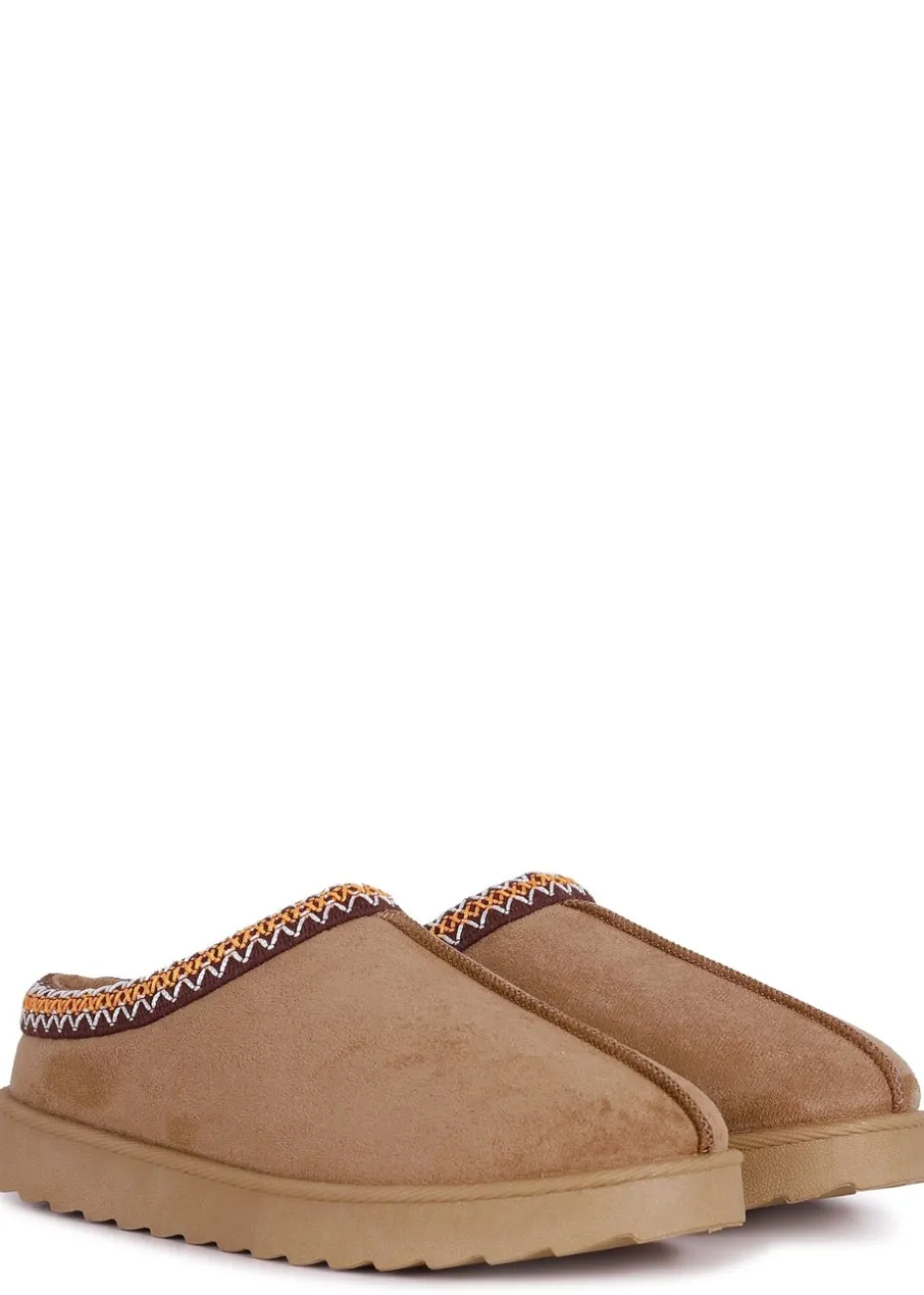 Linzi Tammy Chestnut Suede Slipper