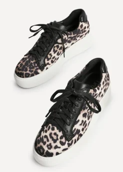 Linzi Twyla Leopard Print Platform Trainer