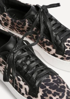 Linzi Twyla Leopard Print Platform Trainer