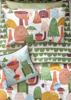 little furn. Funguys Mushroom Duvet Cover Set