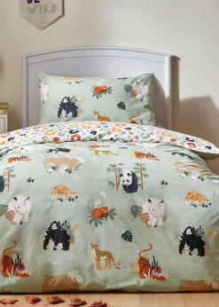 little furn. Wildlife Animal Reversible Duvet Cover Set