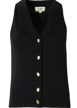 Little Mistress Black Knitted Waistcoat by Vicky Pattison