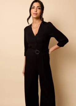 Little Mistress Black Tailored Jumpsuit By Vicky Pattison