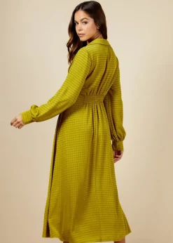 Little Mistress Olive Shirt Midaxi