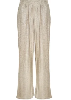 Little Mistress Oyster Co Ord Plisse Trousers by Vicky Pattison