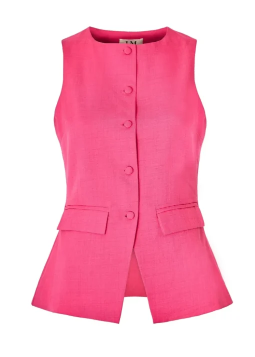 Little Mistress Pink Co Ord Waistcoat By Vicky Pattison
