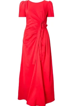 Little Mistress Red Rosette Midaxi Dress by Vicky Pattison