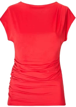 Little Mistress Red Ruched Top by Vicky Pattison