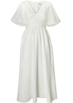 Little Mistress White Broderie Midi Dress by Vicky Pattison