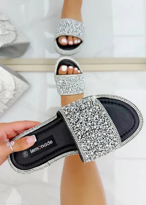 Love Lemonade Black Crystal Treasure Sliders