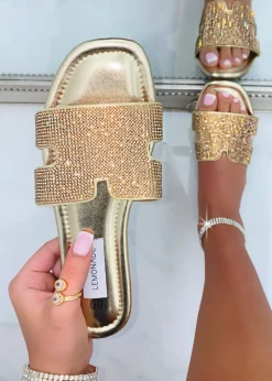 Love Lemonade Gold Crystal Lush Halo Sliders