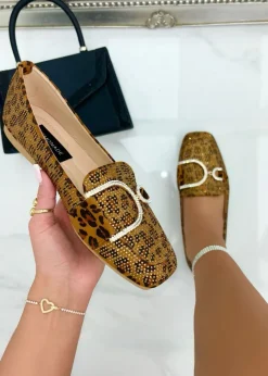 Love Lemonade Leopard Crystal Imperial Suede Loafers Limited Edition