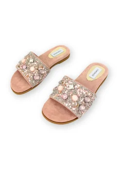 Love Lemonade Pink Sparkly Gem Sliders