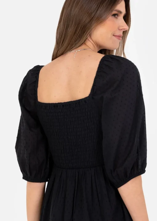 Lovedrobe Black Square Neck Mini Dress