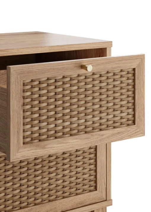 LPD Furniture Bordeaux Bedside Cabinet (587x355x400mm)